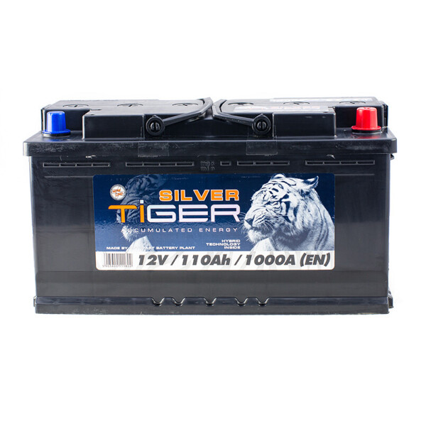 

Акумулятор Tiger 110 Аh/12V Silver [- +]