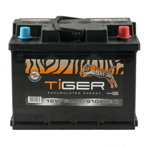 

Акумулятор Tiger 60 Ah/12V [- +]