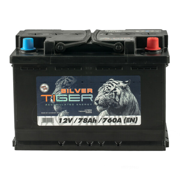 

Акумулятор Tiger 78 Аh/12V Silver [- +]