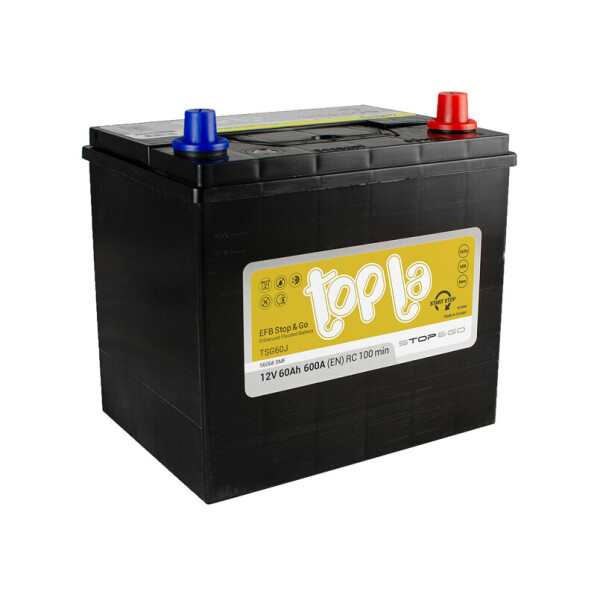 

Акумулятор Topla EFB JIS 60 Ah/12V [- +]