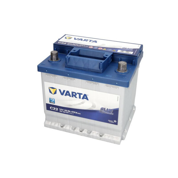

Акумулятор Varta 52 Ah/12V Blue Dynamic C22 [- +]