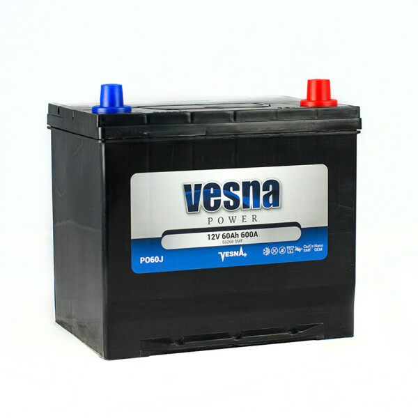 

Акумулятор Vesna Japan 60 Ah/12V [- +]