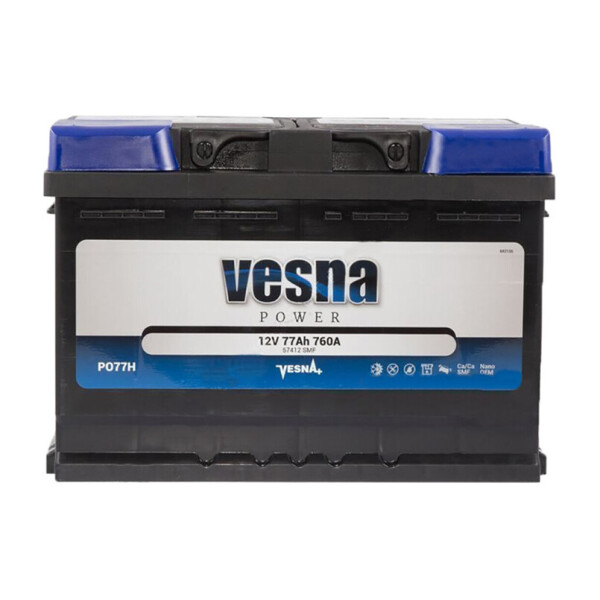 

Акумулятор Vesna Power 77 Ah/12V [- +]