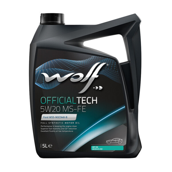 

Моторное масло Wolf Official Tech MS-FE 5w-20 5L