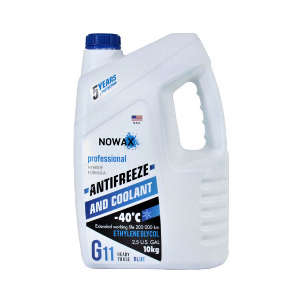

Антифриз NOWAX BLUE G11 (синій) 10kg