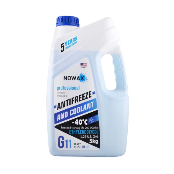 

Антифриз NOWAX BLUE G11 (синій) 5kg
