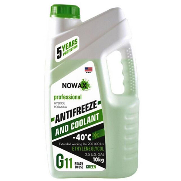 

Антифриз NOWAX GREEN G11 (зелений) 10kg