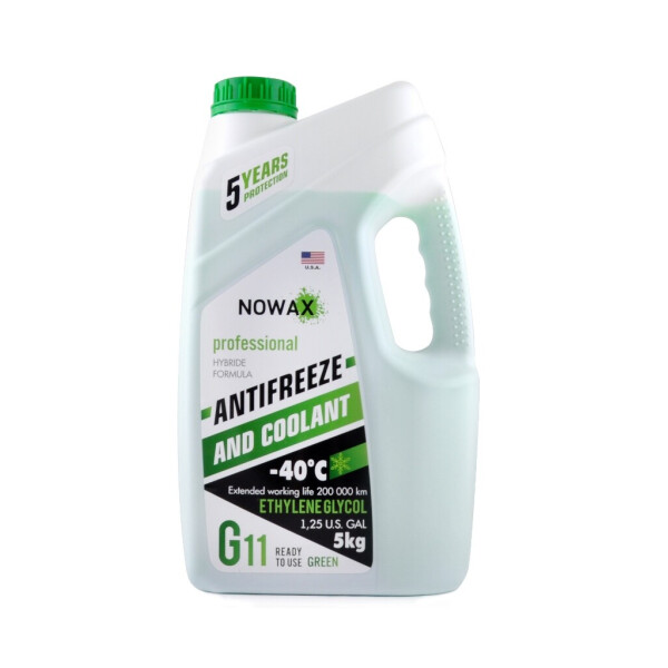 

Антифриз NOWAX GREEN G11 (зелений) 5kg