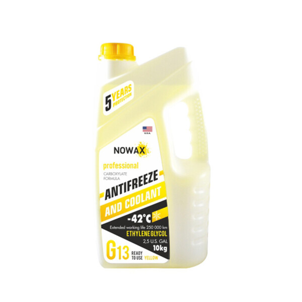 

Антифриз NOWAX YELLOW G13 (жовтий) 10kg