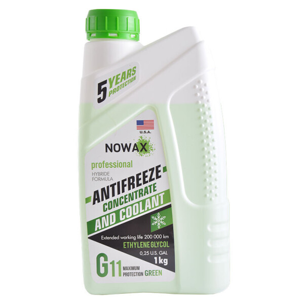 

Антифриз NOWAX GREEN G11 концентрат (зелений) 1kg