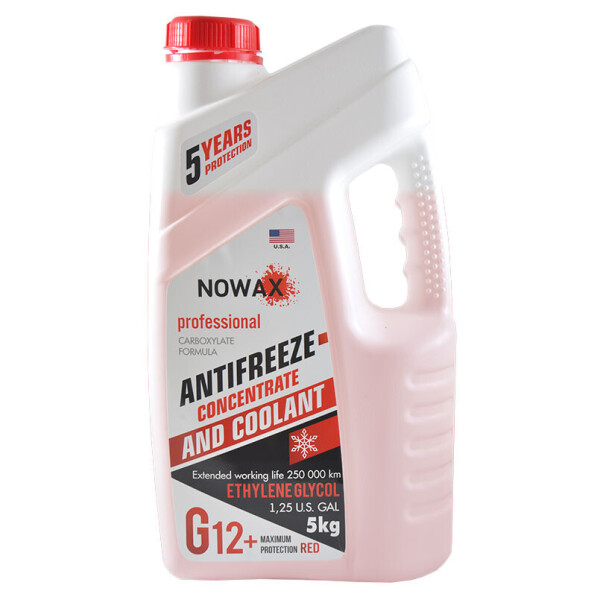 

Антифриз NOWAX RED G12 концентрат (червоний) 5kg