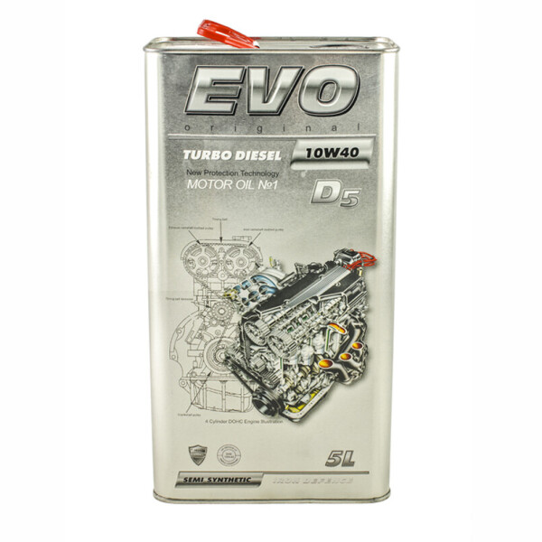 

Моторное масло Evo Turbo Diesel D5 10w-40 CF 5L