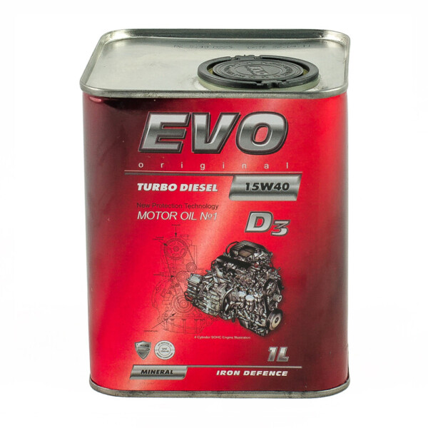 

Моторное масло Evo Turbo Diesel D3 15w-40 CF 1L