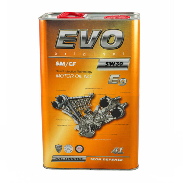 

Моторное масло Evo E9 5w-30 SM/CF 4L