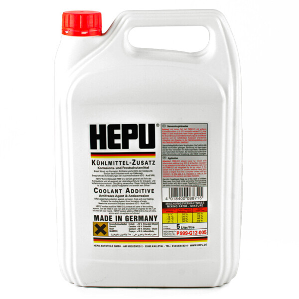 

Антифриз Hepu P999 G12 (червоний) 5L