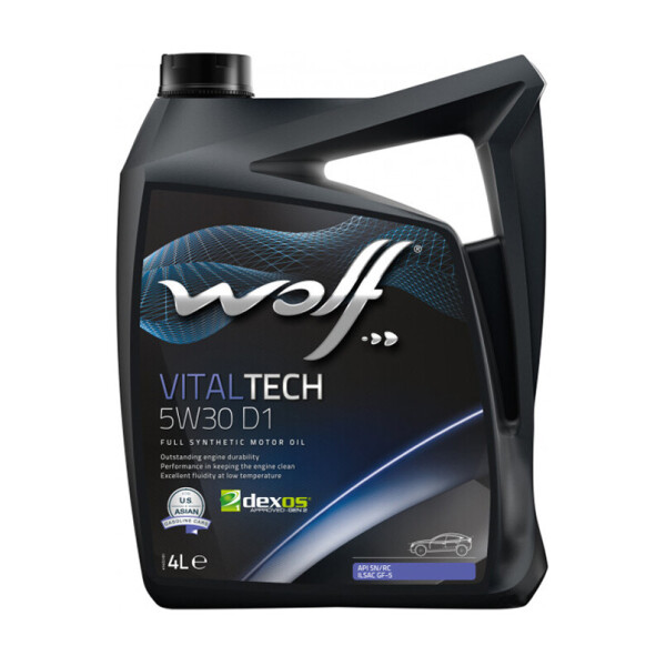 

Моторное масло Wolf Vital Tech D1 5w-30 4L