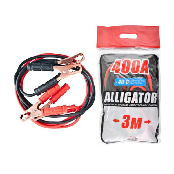 

Провода-прикурювачі Alligator 400А, 3м