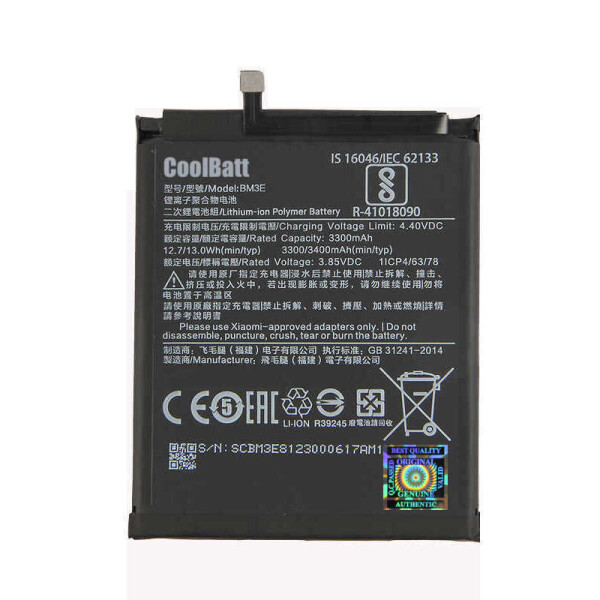 

Батарея CoolBatt для Xiaomi BM3E (Mi 8)