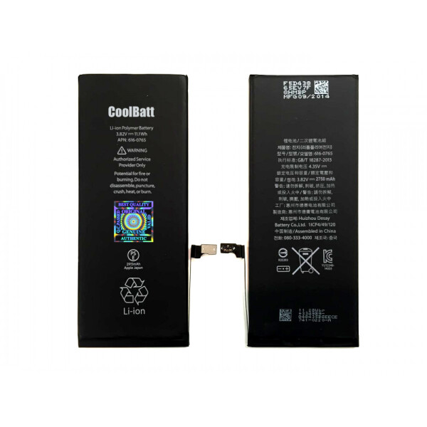 

Батарея iPhone 6S Plus (3400mAh) CoolBatt (A+++)