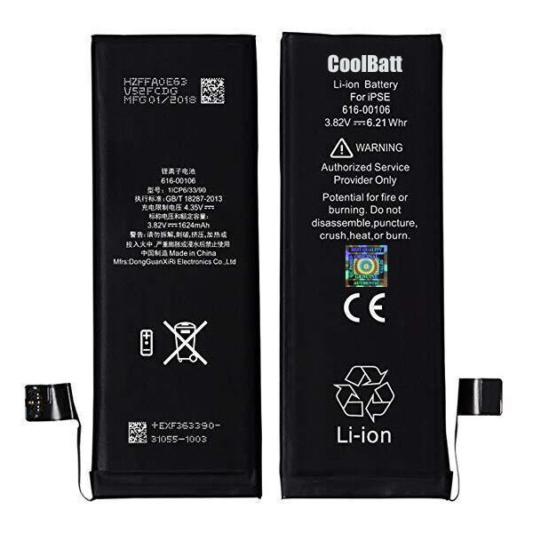

Батарея iPhone SE (1800mAh) CoolBatt (A+++)