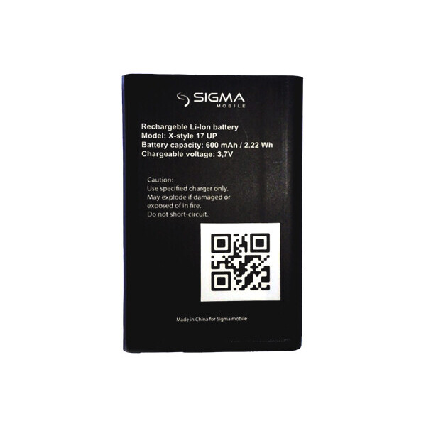 

Батарея Sigma X-Style 17 UP
