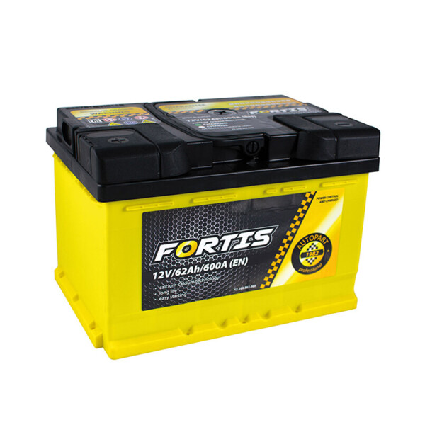 

Акумулятор Fortis 62 Ah/12V [+ -]
