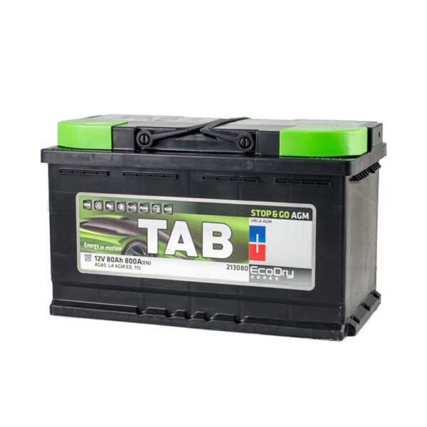 

Акумулятор TAB AGM 80 Ah/12V [- +]