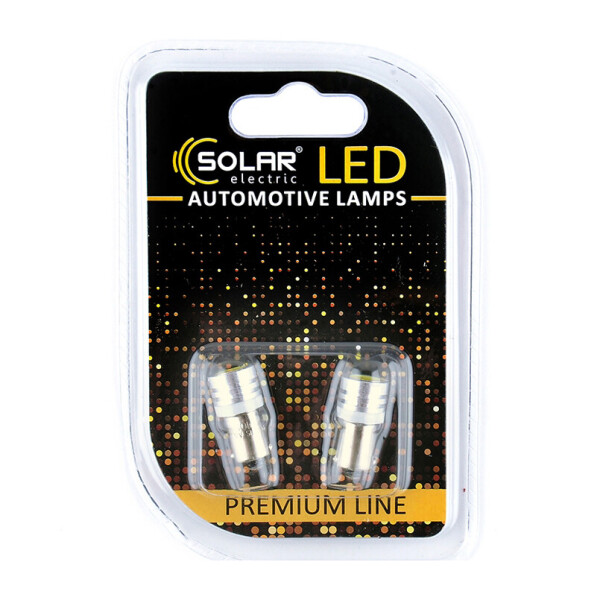 

LED автолампа Solar 12V T8.5 BA9s 1SMD white, 2шт