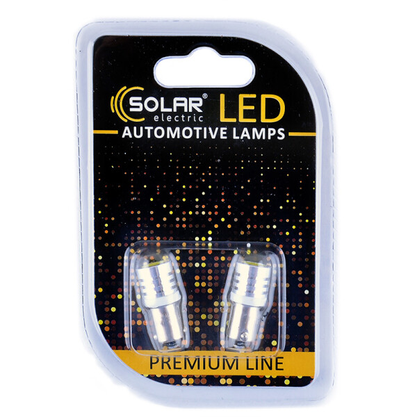 

LED автолампа Solar 24V T8.5 BA9s 1SMD white, 2шт