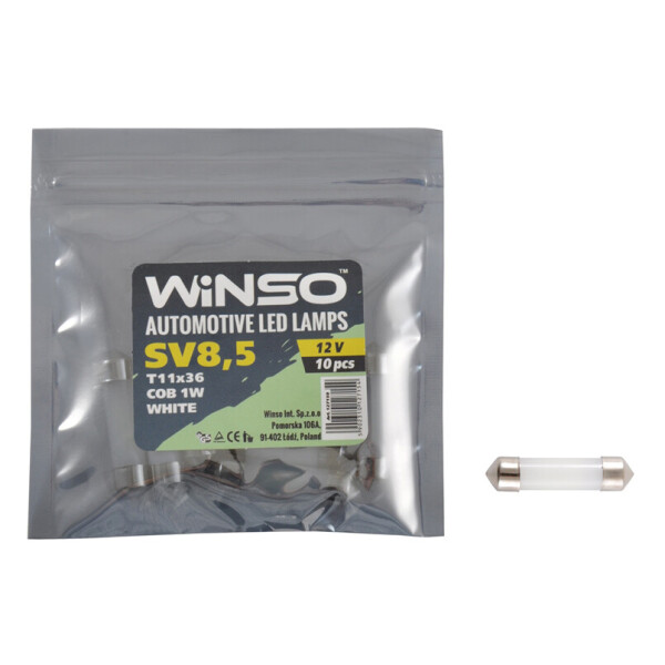

LED автолампа Winso 12V COB SV8.5 T11x36