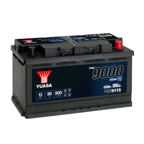 

Акумулятор Yuasa AGM 80 Ah/12V [- +]