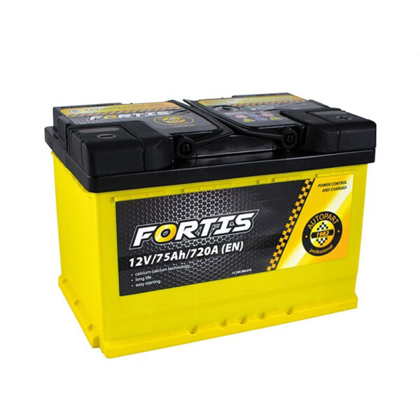 

Акумулятор Fortis 75 Ah/12V [- +]