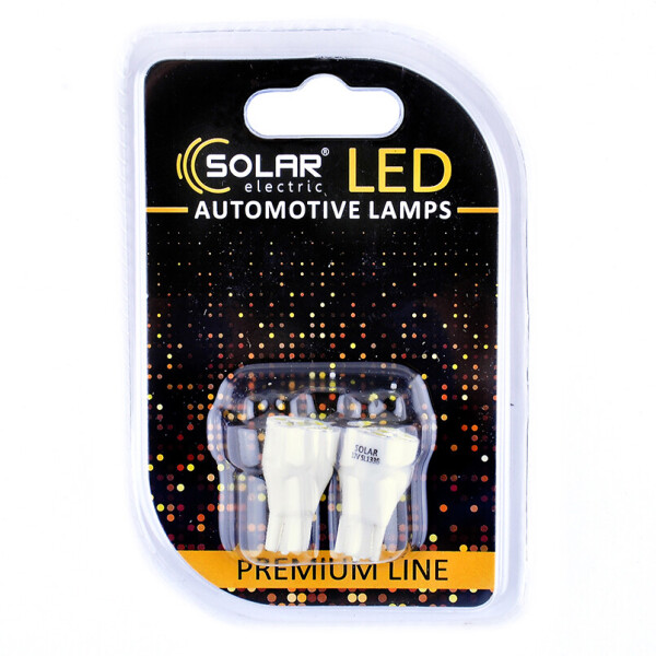

LED автолампа Solar 12V T10 W2.1x9.5d 7SMD white, 2шт