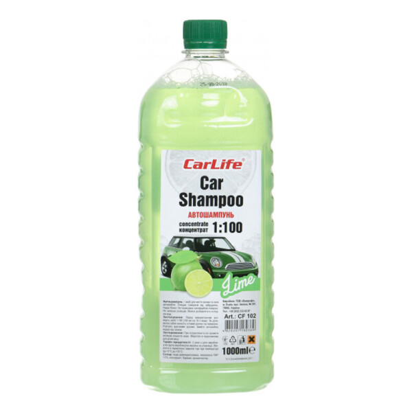 

Carlife автошампунь концентрат 1:100 Lime, 1л