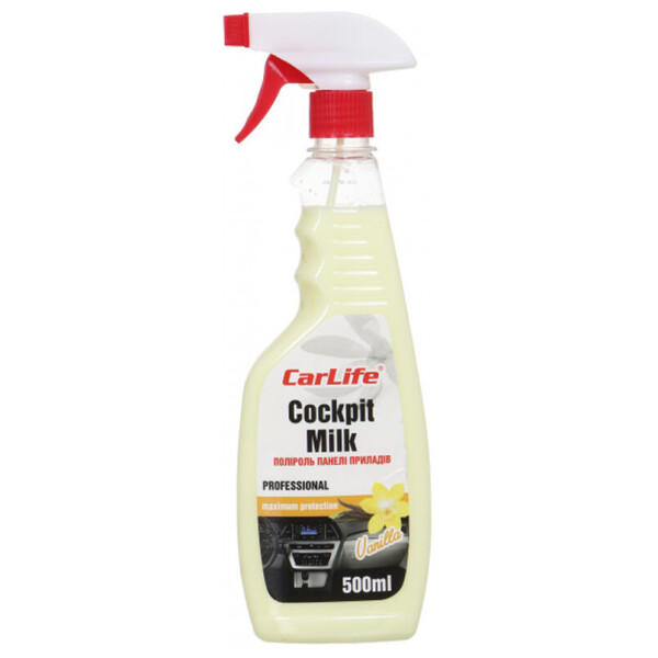 

Carlife Полироль для панели приборов Ваниль Cockpit Milk, 500 мл