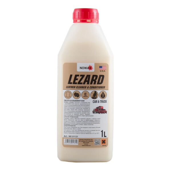 

Nowax Очиститель и кондиционер кожи LEZARD, готовый раствор, 1л