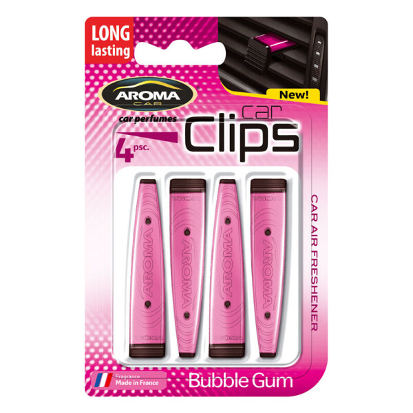 

Ароматизатор Aroma Car Clips Bubble Gum, 4x5g