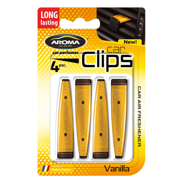 

Ароматизатор Aroma Car Clips Vanilla, 4x5g