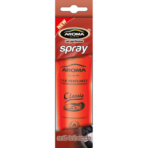 

Ароматизатор Aroma Car Spray Classic Anti Tabacco, 50ml