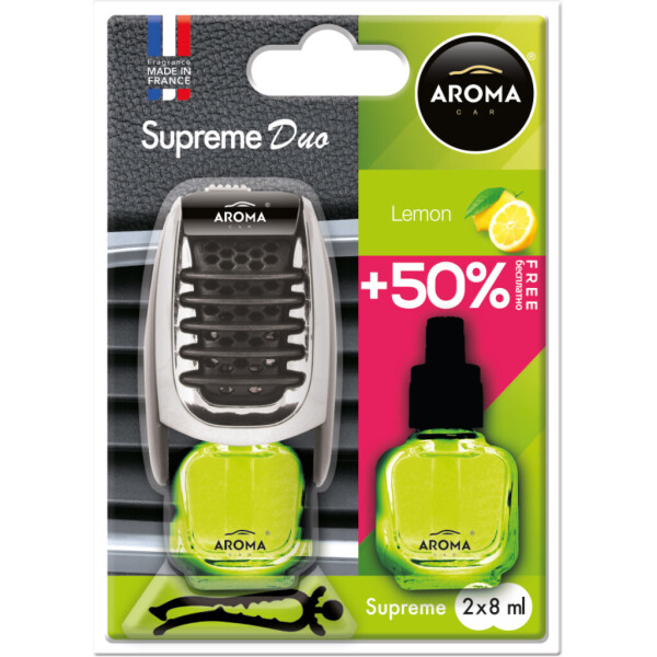 

Ароматизатор Aroma Car Supereme Duo Slim Lemon, 8ml
