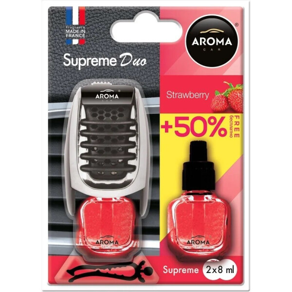 

Ароматизатор Aroma Car Supereme Duo Slim Strawberry, 8ml