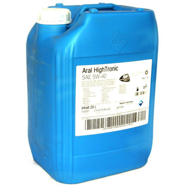 

Моторное масло Aral High Tronic 5w-40 20L