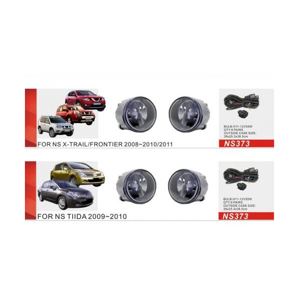 

Фары доп. модель Nissan Tiida 2009-10 / Murano 2009-12 / X-Trail 2008-10 / NS-373W / эл.проводку