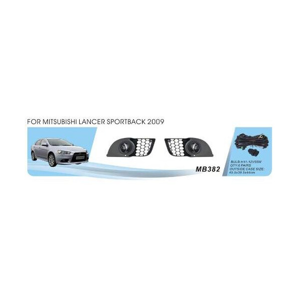 

Фары доп. модель Mitsubishi Lancer Sportback / Evolution X / 2009-/ MB-382 / эл.проводку