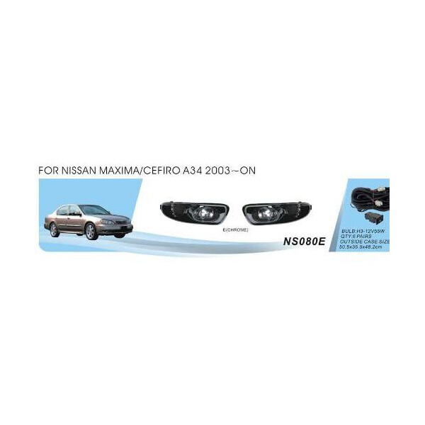 

Фары доп. модель Nissan Maxima / Cefiro 2003 / NS-080E / эл.проводку
