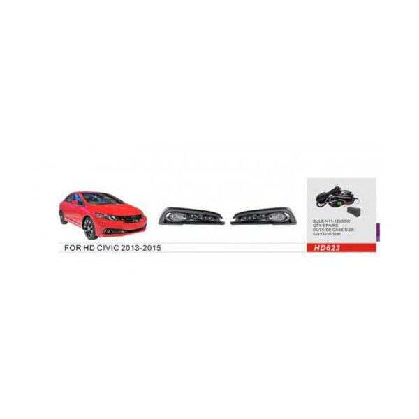 

Фары доп. модель Honda Civic / 2013-15 / HD-623 / H11-12V55Wел.проводка