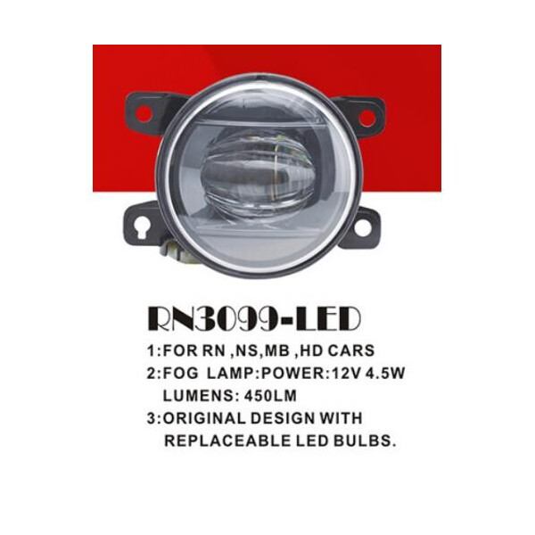 

Фары доп. модель Renault / HD / NS / MB / SZ Cars / RN-3099-LED / 4.5W-450Lm / эл.проводку
