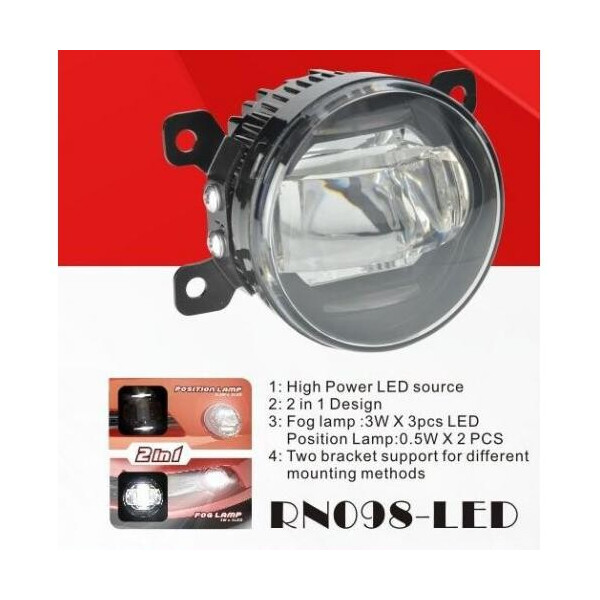 

Фары доп. модель Renault / HD / NS / MB / SZ Cars / RN-098-LED / 2в1 // эл.проводку