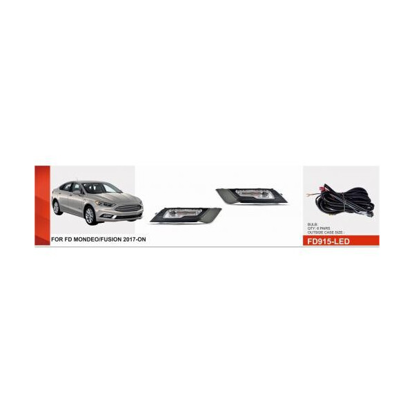 

Фары доп. модель Ford Fusion 2017-18 / FD-915LED / eл.проводка