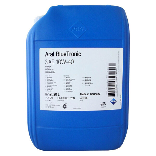 

Моторное масло Aral BlueTronic 10w-40 20L